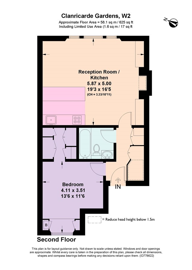 Flat 4 Clanricarde Revised Floor Plan