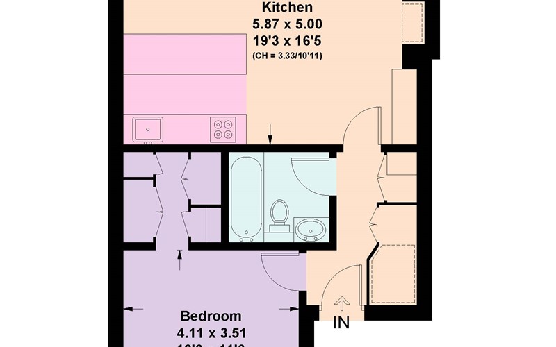 Flat 4 Clanricarde Revised Floor Plan